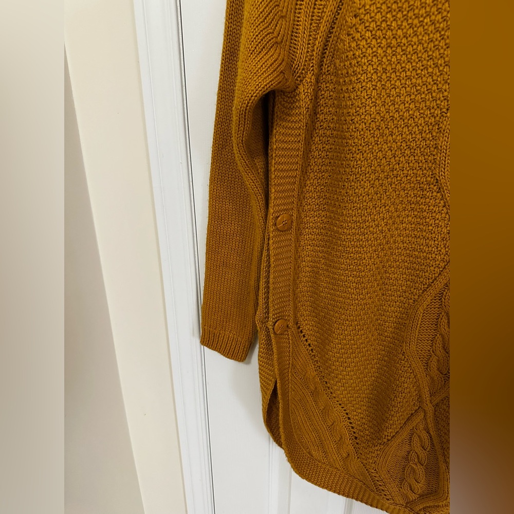 LCW Casual Mustard Yellow Knit Sweater - Picture 2 of 4